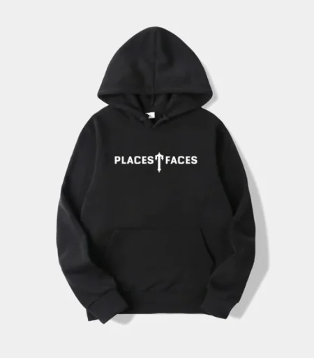 Felpa con cappuccio T-Faces di Trapstar Places nera