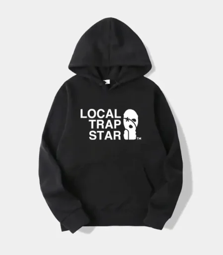 Felpa con cappuccio Trapstar stampata locale nera