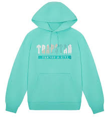 Felpa con cappuccio Trapstar Chenille Decoded 2.0 blu Tiffany