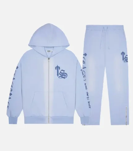 Tuta Trapstar Script Spray Blu